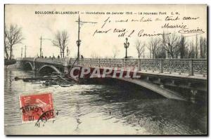 Old Postcard Boulogne Billancourt Floods of January 1910 New Bridge