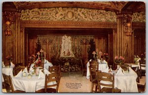 Chicago Illinois c1910 Postcard Hotel LaSalle The Three Graces Blue Room Dining