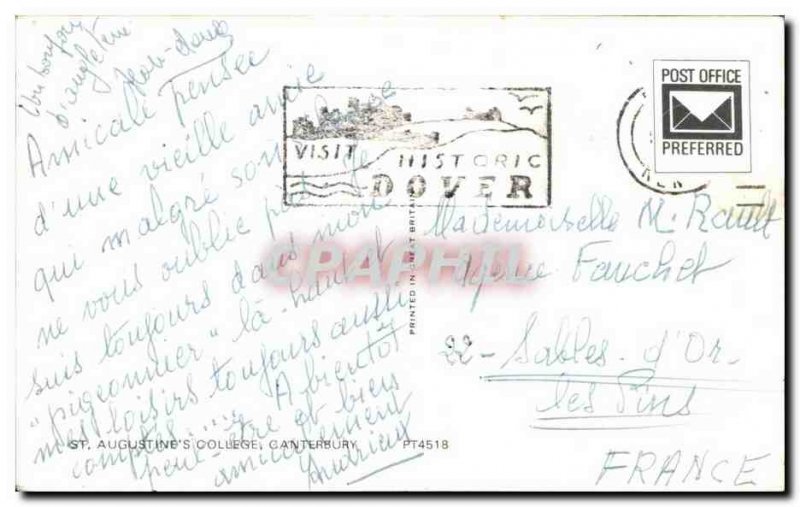 Postcard Old Augustine & # 39s Canterbury College