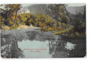 Idaho ID Postcard 1911 Old Mission Coeur d'Arlene River