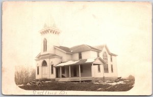 House Cortland Ohio OH Real Photo RPPC Postcard