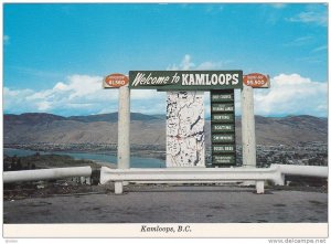 Sign , KAMLOOPS , B.C. , Canada , 50-70s