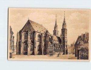 Postcard Lorenzkirche Nürnberg Germany