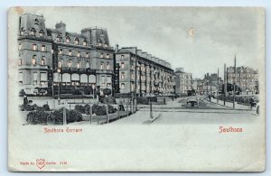 SOUTHSEA, United Kingdom ~ Street Scene Die-Cut HOLD-TO-LIGHT 1907 Postcard