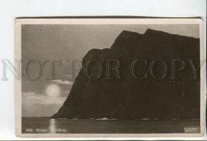 460807 Norway Nordkap north cap sunset Vintage photo RPPC