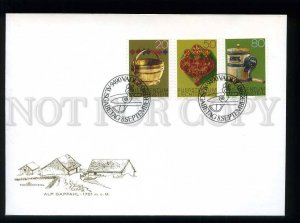 210394 Liechtenstein Alp Gapfahl 1980 year FDC