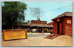 Vintage Kansas Postcard -  Boot Hill Cemetery & Museum  Dodge City   1961