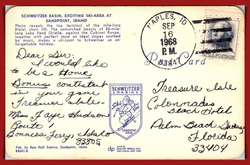 Idaho, Sand Point - Schweitzer Basin - Ski-Area - [ID-019]