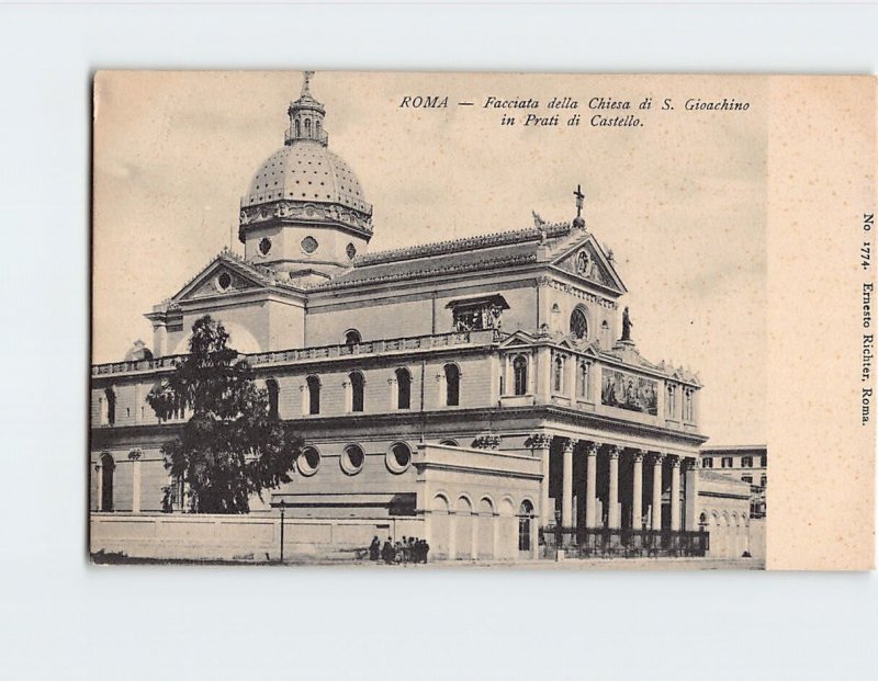 Postcard Facciata della Chiesa di S. Gioachino in Prati di Castello Italy