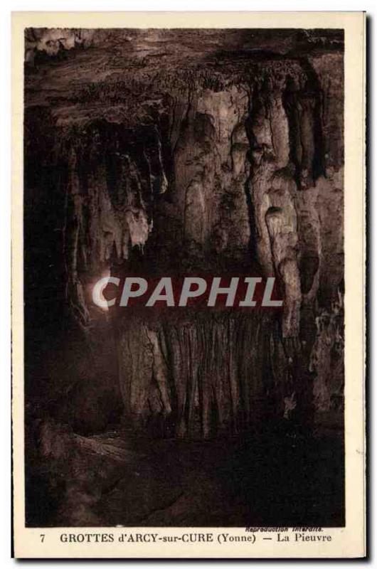Old Postcard Arcy On Cury Caves The pievre