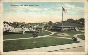 Baton Rouge LA Community Club c1920 Postcard