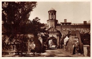 RPPC ENTRANCE TO THE CASTLE CAPE TOWN SOUTH AFRICA REAL PHOTO POSTCARD