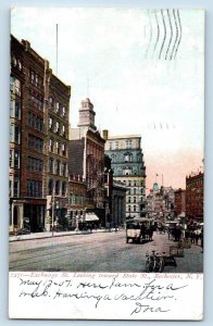 Rochester New York NY Postcard Exchange Street Looking Toward State Street 1907