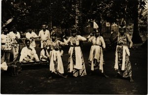 PC CPA real photo BRUILOFT native dancers INDONESIA (a15228)