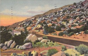 Beautiful Linen Era, Tijeras Canyon, Albuquerque, NM, Route 66 Msg,Old Postcard