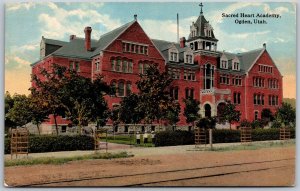 Vtg Ogden Utah UT Sacred Heart Academy School 1910s View Old Postcard