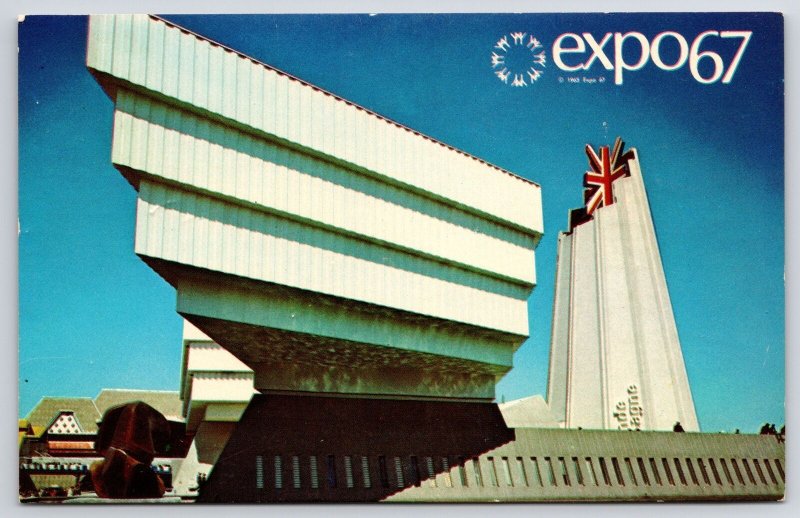 Great Britain Pavilion Exposition 67 Montreal Canada Group Of Building Postcard