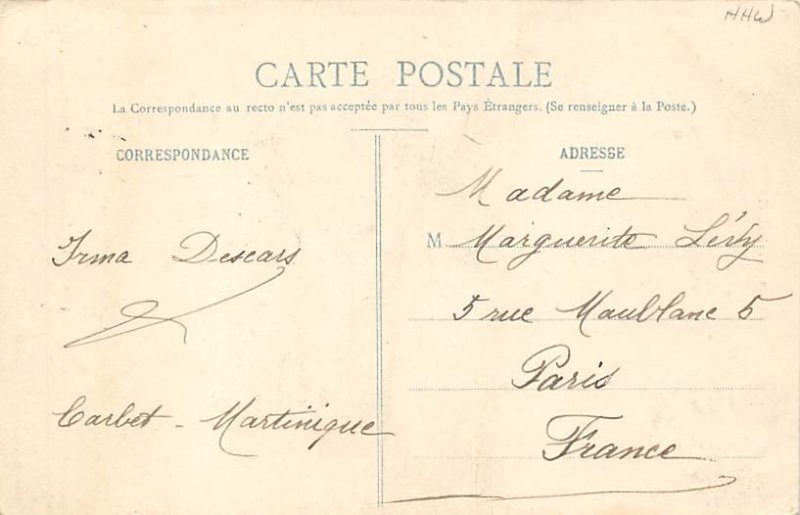 Type et Costume Creole Martinique Postal used unknown 