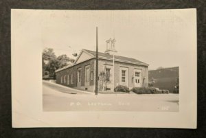 Mint Vintage Post Office Leetonia Columbiana Co Ohio Real Photo Postcard RPPC