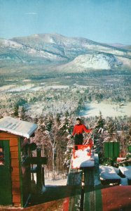 Postcard Cranmore Mountain Ski Mobile Scenic Trails North Conway New Hampshire