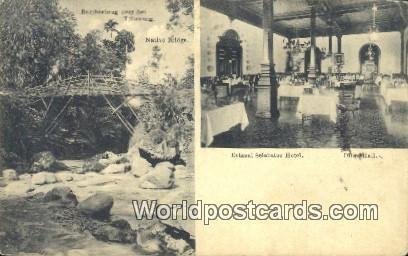 Eetzaal Selabatoe Hotel, Diner Hall Soekaboemi, India 1910 Missing Stamp 