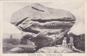 Massachusetts Pittsfield The Balance Rock Albertype