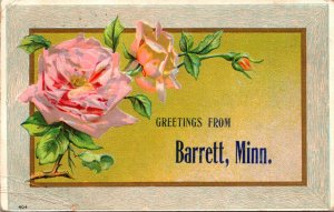 Minnesota Greetings From Barrett 1910