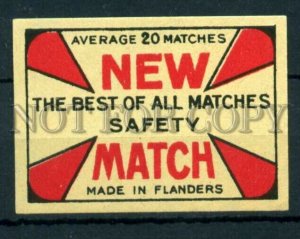 500561 BELGIUM Flanders NEW Vintage match label