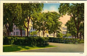 Postcard SCHOOL SCENE Lowell Massachusetts MA AN8872