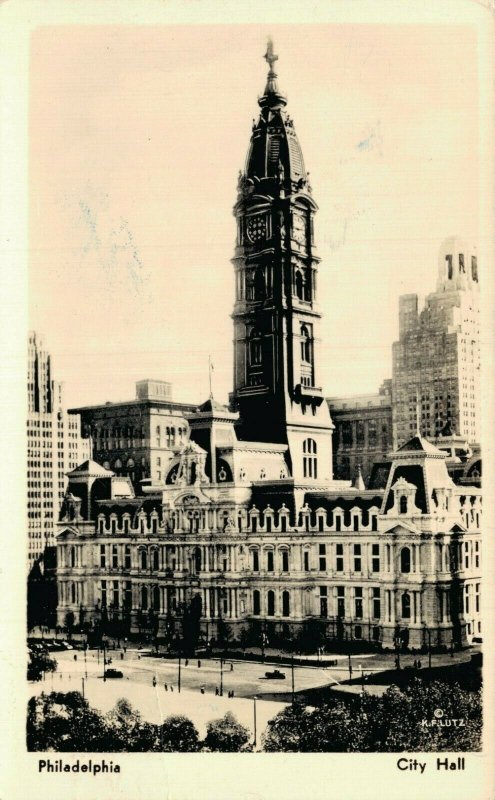 USA Philadelphia City Hall RPPC 04.56