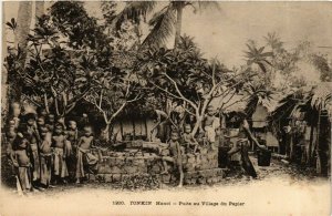 CPA AK INDOCHINA Tonkin Puits au Village du Papier VIETNAM (958989)