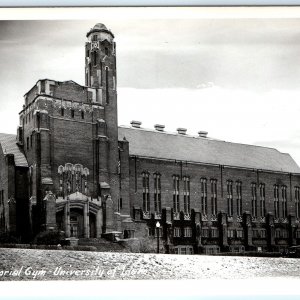 c1950s University of Idaho RPPC Memorial Gym Historic Brick Architecture A113