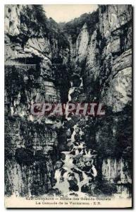 Old Postcard Dauphine route of the great bottlenecks waterfall Vernaison