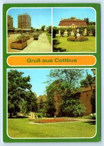 Gruss aus Cottbus multiview GERMANY 4x6 Postcard