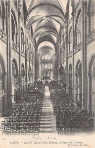 br108437 nef de l eglise saint etienne abbaye aux hommes  caen france