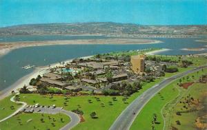 SAN DIEGO, CA California  HILTON HOTEL~Bird's Eye View  ROADSIDE Chrome Postcard