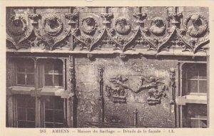 France Amiens Maison du Baillage Details de la facade