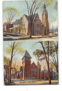 Utica New York NY Postcard 1909 Tabernacle and Park Baptist Church