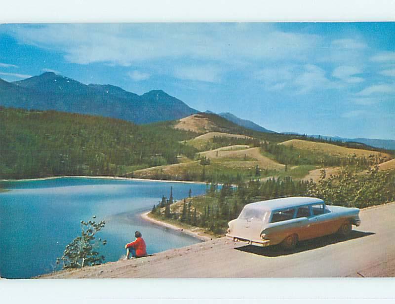 Unused Pre-1980 TOWN VIEW SCENE Carcross Whitehorse Road YT p8760