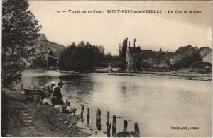 CPA ST-PERE-SOUS-VEZELAY un coin de la Cure (49239) 