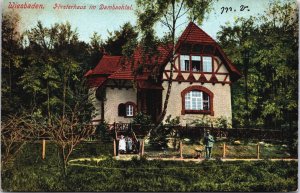 Germany Wiesbaden Forsthaus im Dambachtal Vintage Postcard C118