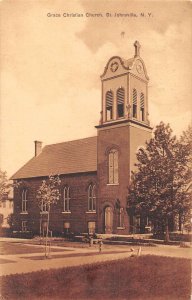St Johnsville New York Grace Christian Church Vintage Postcard AA30897