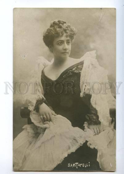 174524 SANTARELLI Famous Italian OPERA singer Vintage photo PC