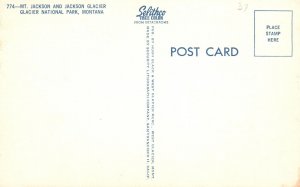 Vintage Postcard Mount Jackson & Glacier National Park Montana Hugh Black & West