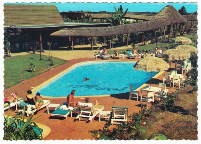 Fiji Nadi Airport Travelodge Hotel Postcard 1970s