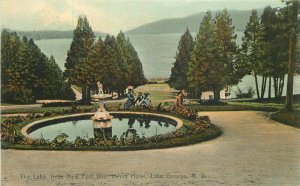 Lake George New York New Fort Henry Hotel Lake Rotograph 1907 Postcard 20-12367