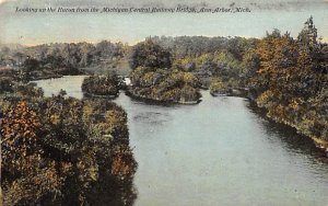 Michigan Central Railway Bridge View - Ann Arbor, Michigan MI  