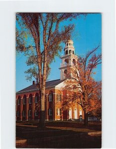 Postcard South Church, Congregational, Newport, New Hampshire