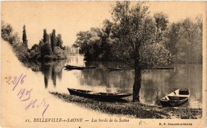 CPA BELLEVILLE-sur-SAONE Les bords de la SAONE (444182)