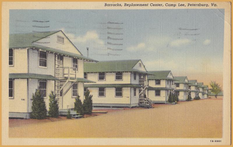 Fort Lee, Petersburg, Virginia, Barracks, Replacement Center- 1943